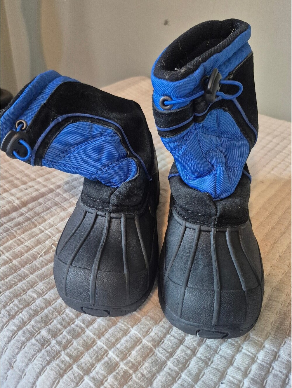 Sporto Kids Blue and Black Winter Snow Boots Size 13